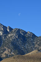 Moon Settinh over Nine mile Canyon